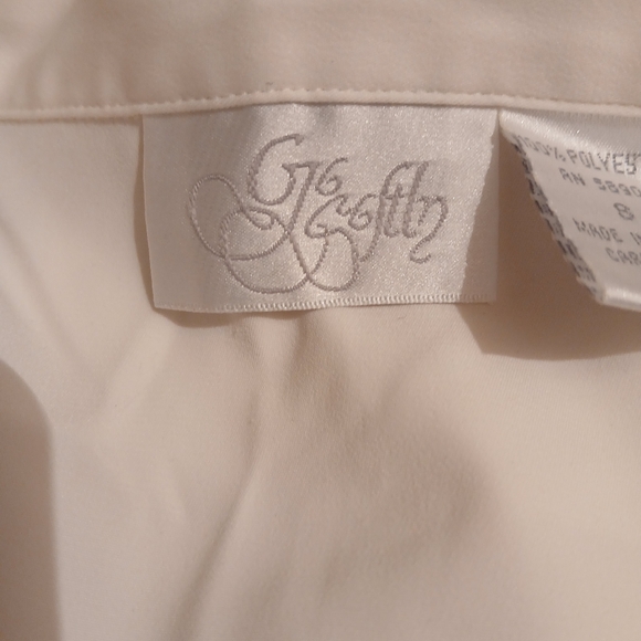 CREAM AND NAVY SOFT PAJAMAS  BY GO SOFTLY SIZE SMALL - Picture 9 of 12